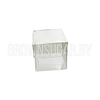Коробка для макаронс с пластиковой крышкой (РФ, 55х55х55 мм) 025000