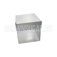 Коробка для макаронс с пластиковой крышкой (РФ, 80х80х80 мм) 025010