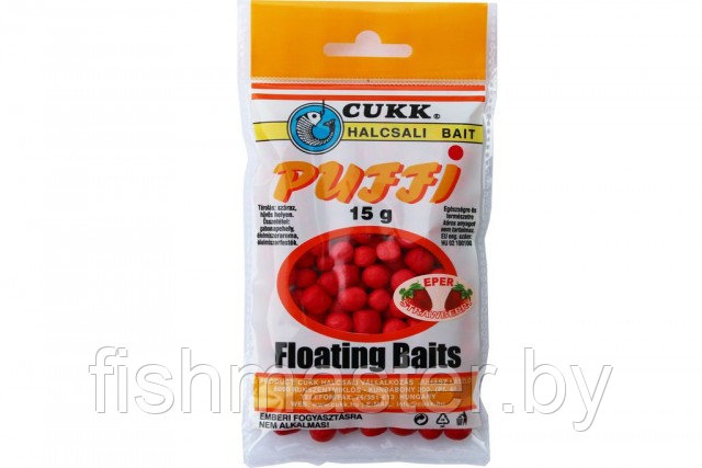 Плавающая насадка CUKK Puffi Small 6-10мм 15г Клубника цв. Красный - фото 1 - id-p149482618