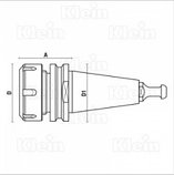 Патрон высокоточный Klein (Италия) ISO30 под цангу ER32 для фрезеров с ЧПУ, фото 2