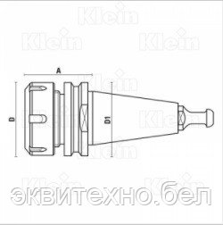 Патрон высокоточный Klein (Италия) ISO30 под цангу ER32 для фрезеров с ЧПУ - фото 2 - id-p149480809