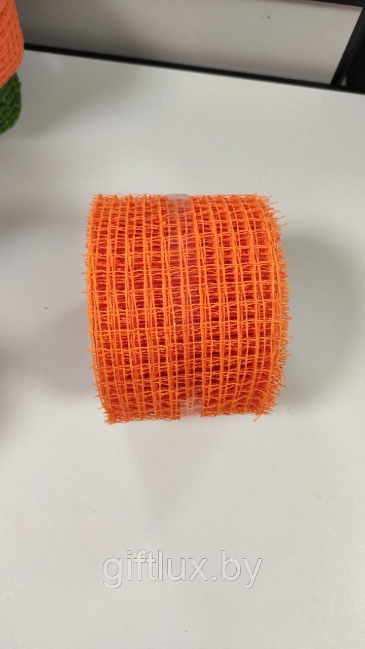 Тесьма сетка 10см/10м оранжевый - фото 1 - id-p149491714