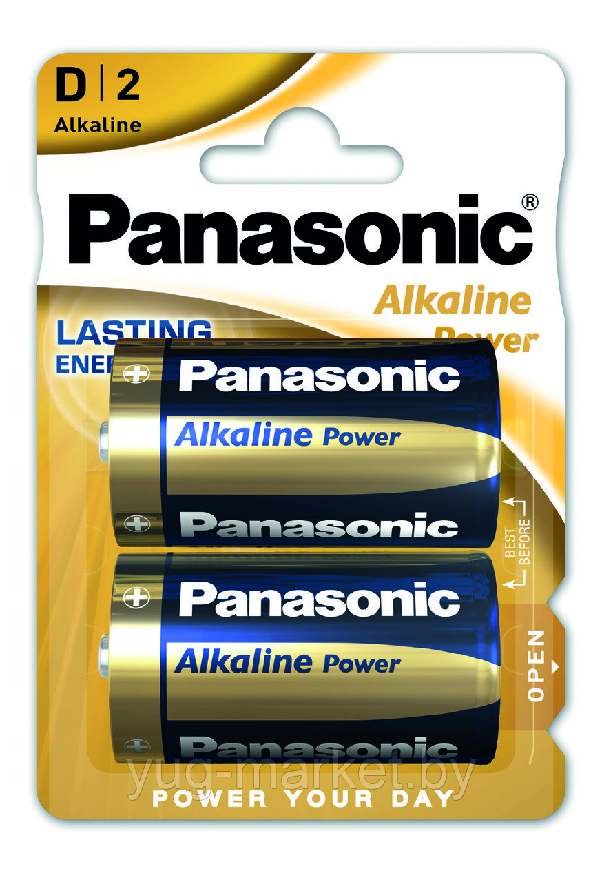 PANASONIC LR20 Alkaline Power батарейка (2 BP)