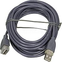 H-78400 (00078400) USB A(m) - USB A(f), 5м, серый Кабель HAMA