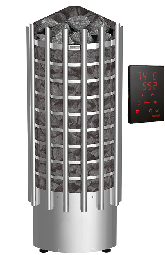 Печь для бани Harvia Glow Corner TRC70XE пульт в комплекте