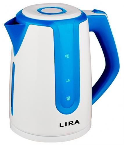 LR 0103 белый/синий Чайник электрический LIRA - фото 1 - id-p149450303