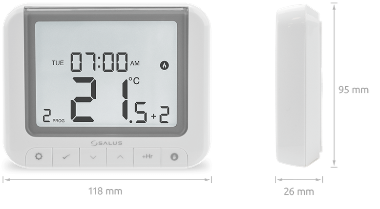 Термостат недельный Salus RT520 OpenTherm проводной, фото 2