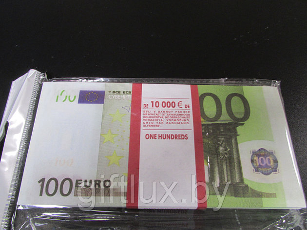 Пачка купюр 200 евро сувенирная (100шт.), фото 2