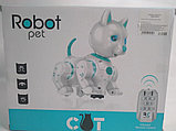 Игрушка радиоуправляемая кошка-робот - 9873, свет, звук, в коробке, фото 6