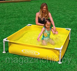 Каркасный бассейн для детей Intex 57172 Mini Frame Pool 122x30 см жетлый купить в Минске