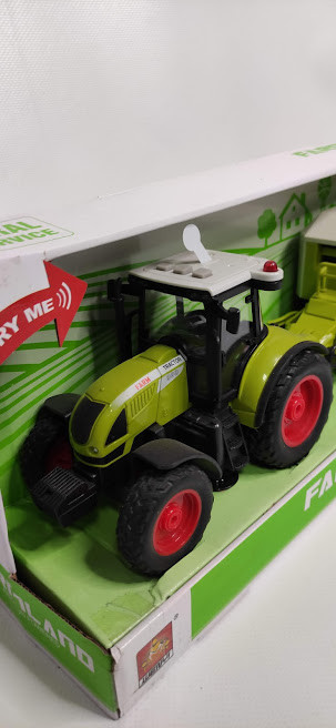 Игрушка Трактор с пресс-подборщиком для сена (Farmland) - фото 4 - id-p140190455