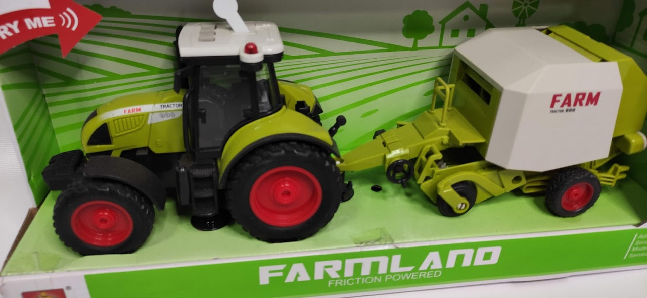 Игрушка Трактор с пресс-подборщиком для сена (Farmland) - фото 2 - id-p140190455
