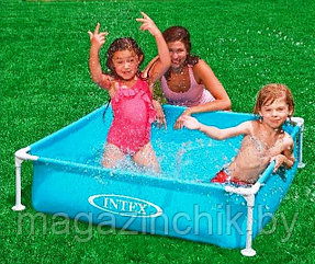 Каркасный бассейн для детей Intex 57173 Mini Frame Pool 122x30 см бирюзовый купить в Минске