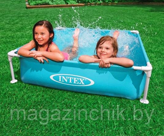 Каркасный бассейн для детей Intex 57173 Mini Frame Pool 122x30 см бирюзовый купить в Минске - фото 3 - id-p12811520