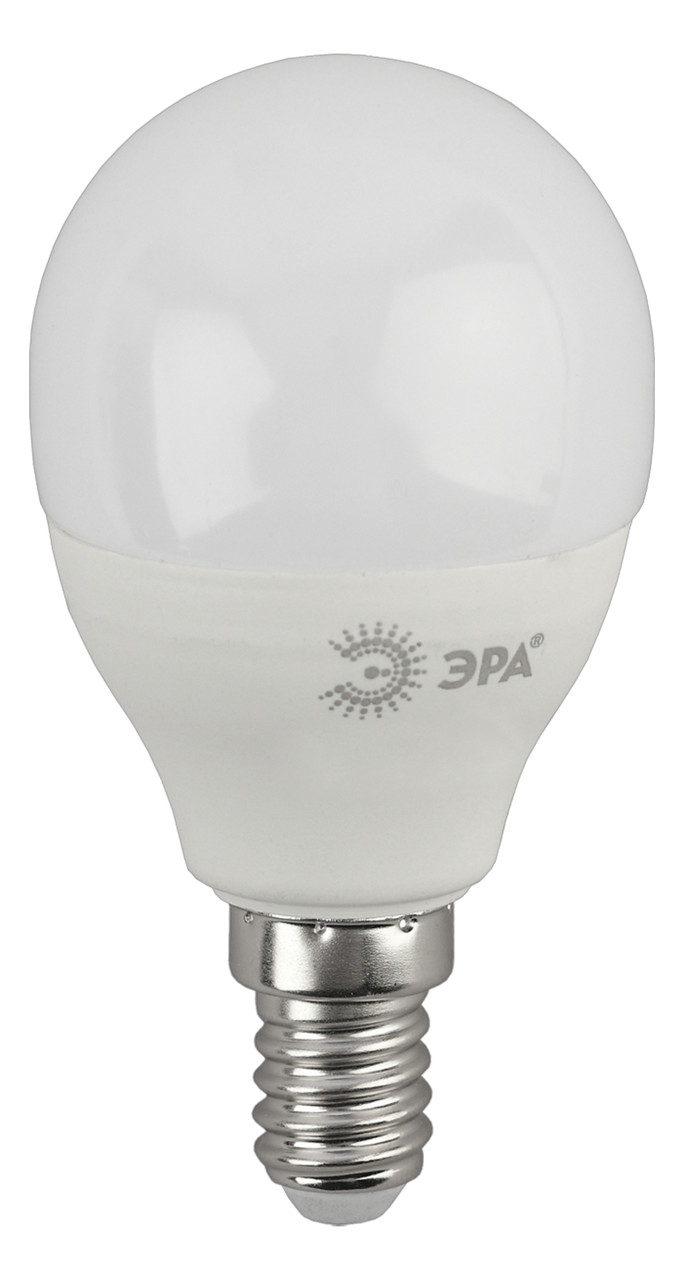 Лампа светодиодная ЭРА ECO LED P45-10W-827-E14 QX (диод, шар, 9Вт, теплый свет, E14) - фото 1 - id-p149527567
