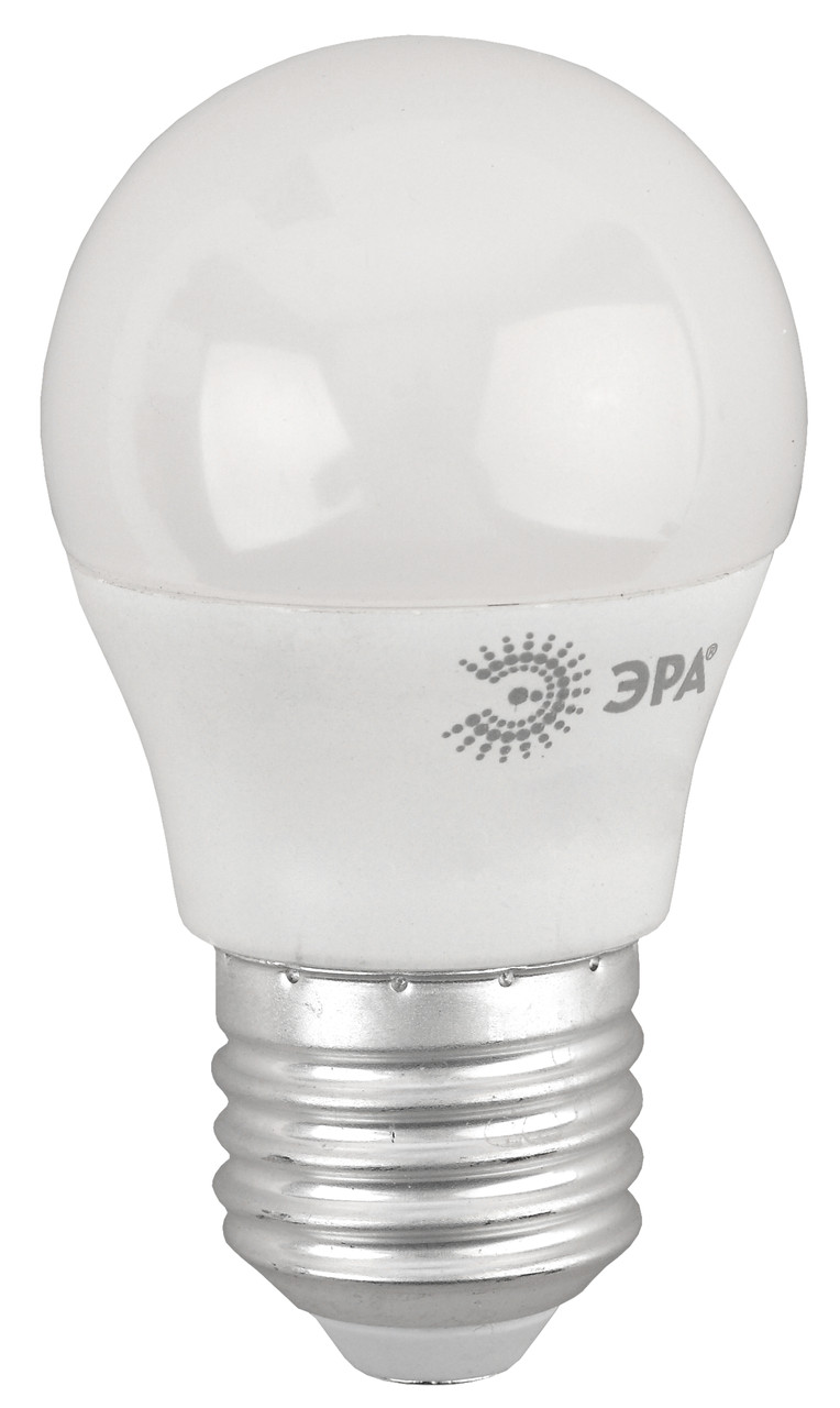 Лампа светодиодная ЭРА ECO LED P45-10W-827-E27 QX (диод, шар, 9Вт, теплый свет, E27)