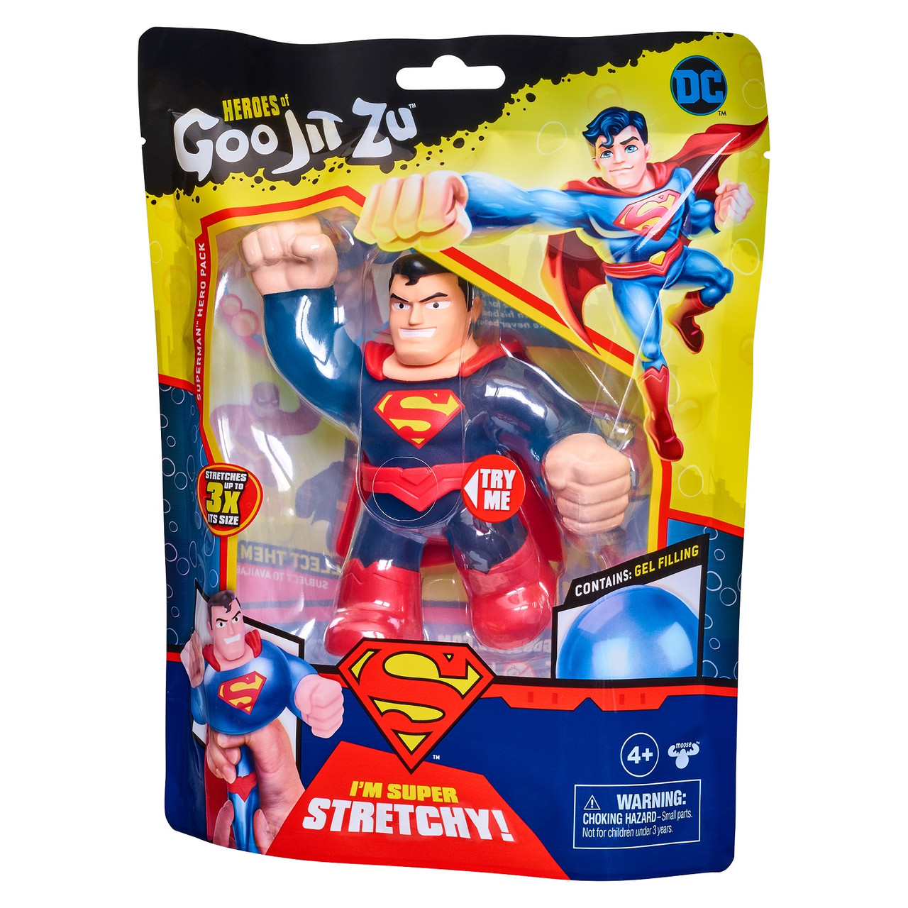 Goo Jit Zu Гуджитсу Игрушка тянущаяся фигурка Супермен DC GooJitZu 38683 - фото 5 - id-p149535625