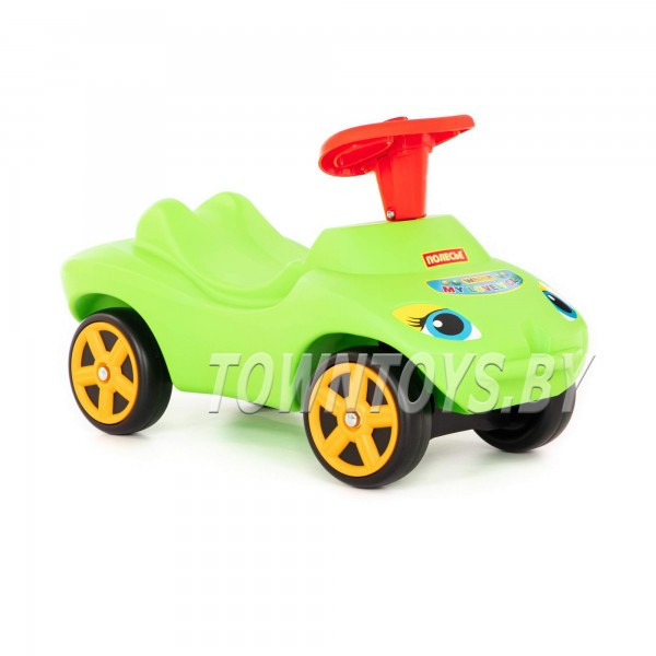 Детская машинка-каталка "Мой любимый автомобиль" со звуковым сигналом (зелёная) арт. 44617 Полесье - фото 6 - id-p149537737