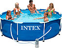 Каркасный бассейн Intex 28202 (56999) Intex Metal Frame 305 х 76 см с фильтрующим насосом, фото 3