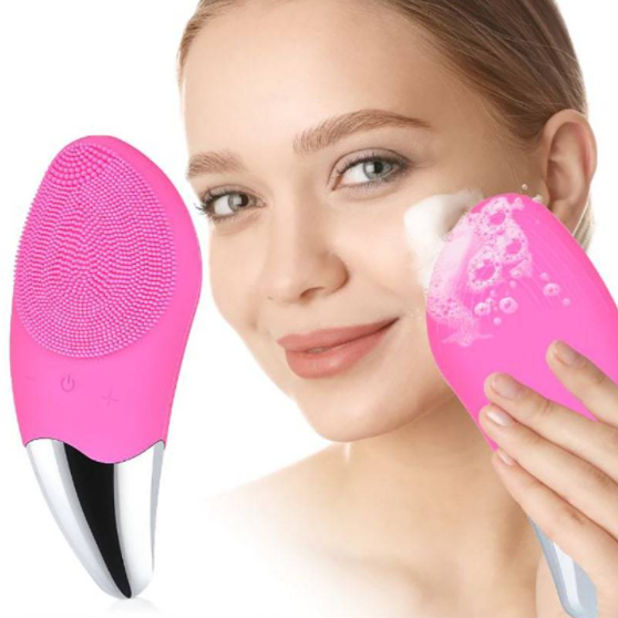 Ультразвуковая силиконовая щетка-массажер для лица SONIC FACIAL BRUSH - фото 2 - id-p136902944