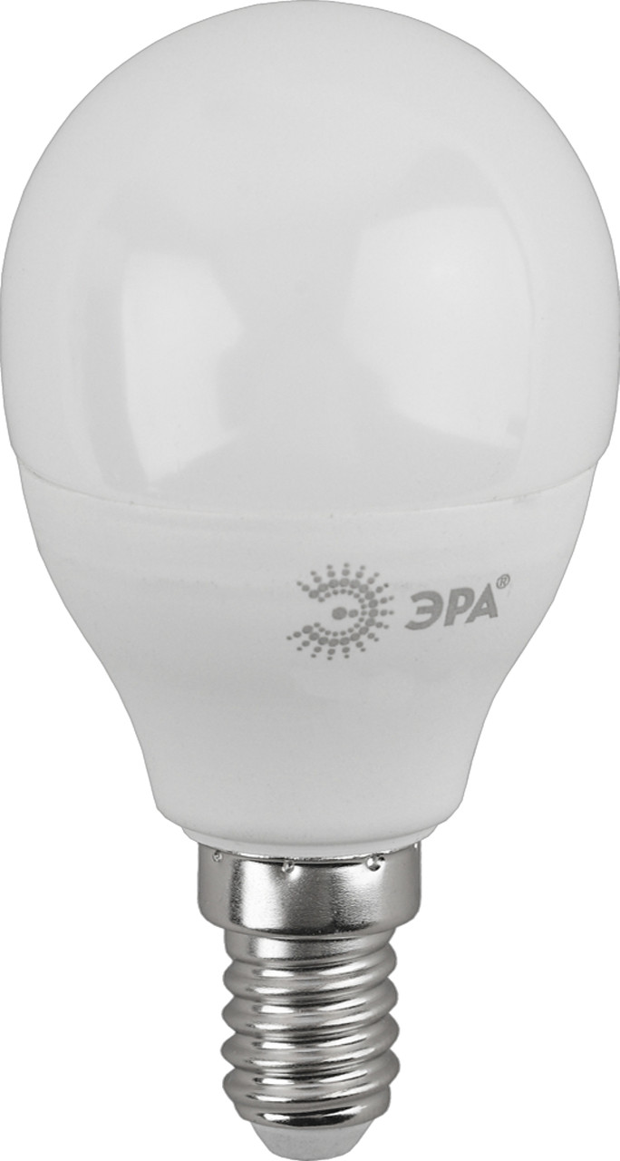 Лампа светодиодная ЭРА LED P45-7W-827-E14 QX (диод, шар, 6Вт, теплый свет, E14)