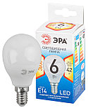 Лампа светодиодная ЭРА LED P45-7W-827-E14 QX (диод, шар, 6Вт, теплый свет, E14), фото 2
