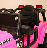 Детский электромобиль RiverToys T222TT (розовый) Jeep, фото 2