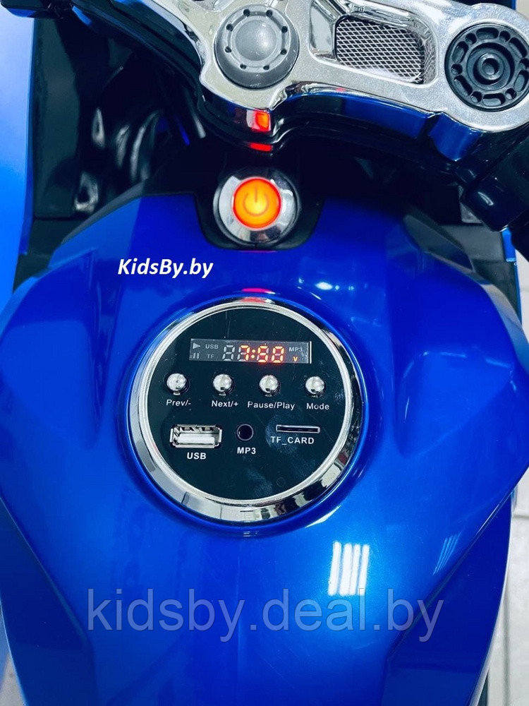 Детский электромобиль, мотоцикл RiverToys A001AA (синий) Ducati - фото 3 - id-p149558884