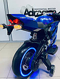 Детский электромобиль, мотоцикл RiverToys A001AA (синий) Ducati, фото 4