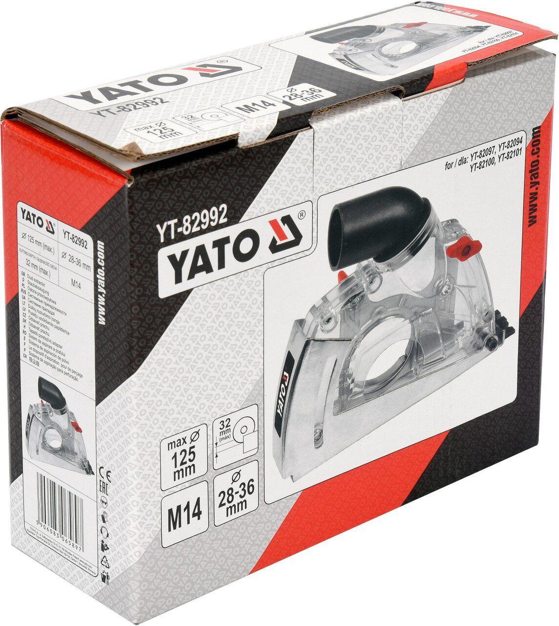 Кожух защитный с пылеотводом для углошлифмашины d 115/125мм"Yato" YT-82992 - фото 2 - id-p149579291