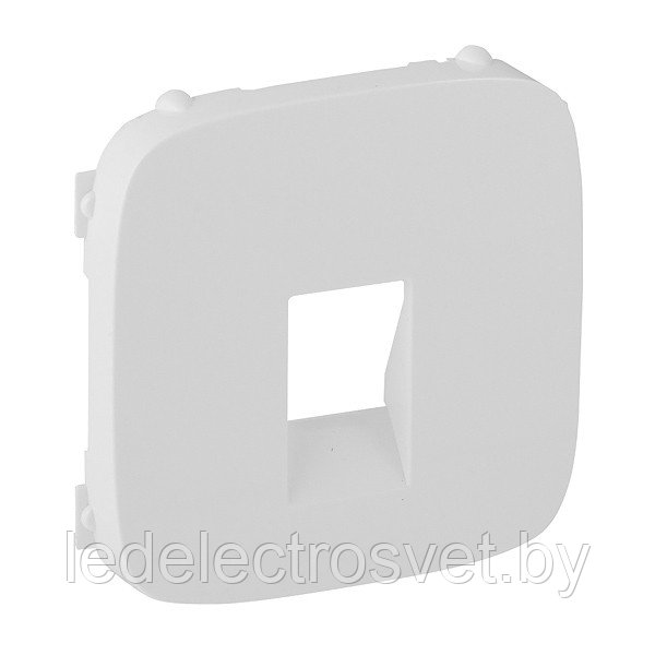 Valena Allure - Лицевая панель для аудиорозетки с пружинными зажимами одиночной, белая - фото 1 - id-p149396163