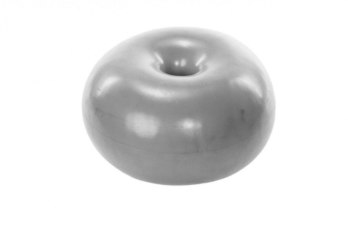 Мяч для фитнеса «ФИТБОЛ-ПОНЧИК» (Gym Ball Donut, grey) - фото 1 - id-p149601746