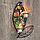 Подсвечник настенный кованный Листок на 2 свечи, фото 3