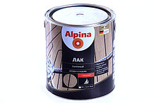 Лак алкидно-уретановый Alpina палубный глянцевый, бесцветный 2,5 л /2,23 кг