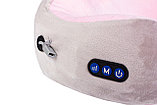 Дорожная подушка-подголовник для шеи с завязками Bradex KZ 0559 серо-розовая, фото 5