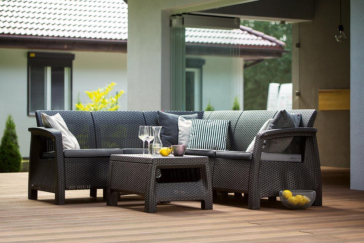 Комплект мебели Corfu Relax Set (Корфу Релакс), коричневый, фото 1