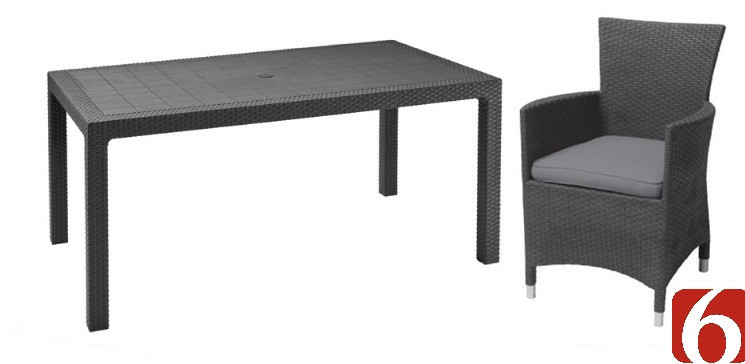 Комплект мебели Melody + 6 Montana (стол и 6 кресла) - фото 3 - id-p98433541