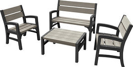 Комплект мебели MONTERO WLF Bench set (диван, 2кресла, столик)