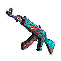 Деревянный автомат VozWooden Active АК-47 Скоростной Зверь КС ГО / AK-47 Hyper Beast CS GO (резинкострел)