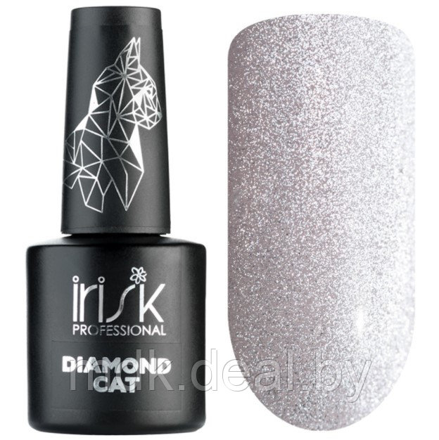 Гель-лак Irisk Кошачий глаз Silver Diamond Cat, 10мл