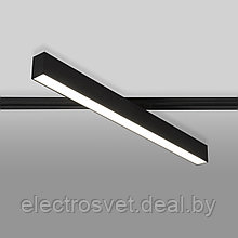 Трековый светодиодный светильник для однофазного шинопровода X-Line черный матовый