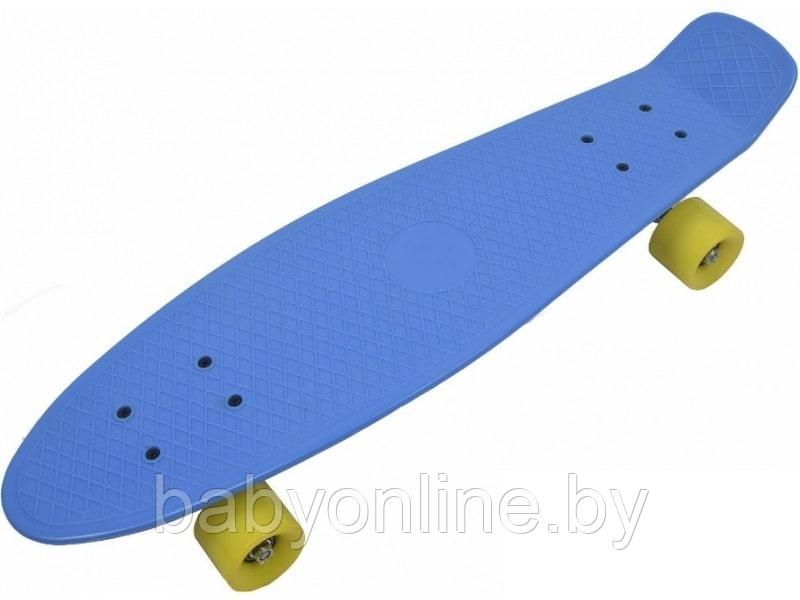 Скейтборд (пенни борд) 65 см HB28-BL синий - фото 1 - id-p149667349