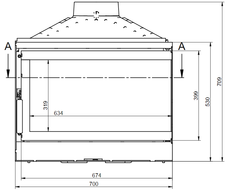 KFD Eco MAX 7 L/R basic каминная топка - фото 7 - id-p149669603