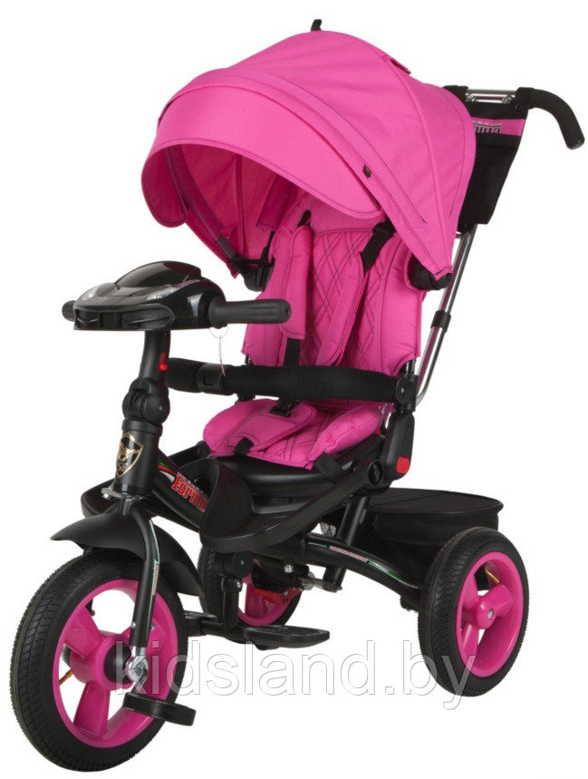 Детский трехколесный велосипед Trike Super Formula Sport, Bluetooth, USB (розовый) - фото 3 - id-p149680618