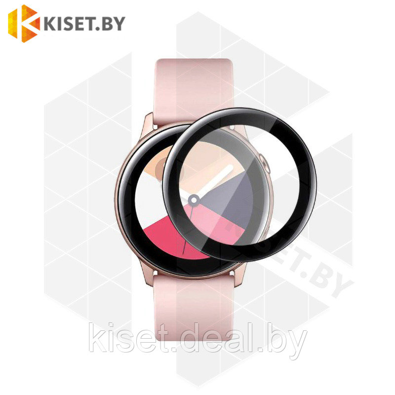 Защитная ультрамембрана TPU full glue для Samsung Galaxy Watch Active 2 44mm черная - фото 1 - id-p149768782