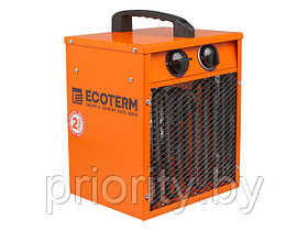 Нагреватель воздуха электр. Ecoterm EHC-03/1C (кубик, 3 кВт, 220 В, термостат, 2 года гарантии)