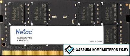 Оперативная память Netac Basic 4GB DDR4 SODIMM PC4-21300 NTBSD4N26SP-04 - фото 1 - id-p149800706