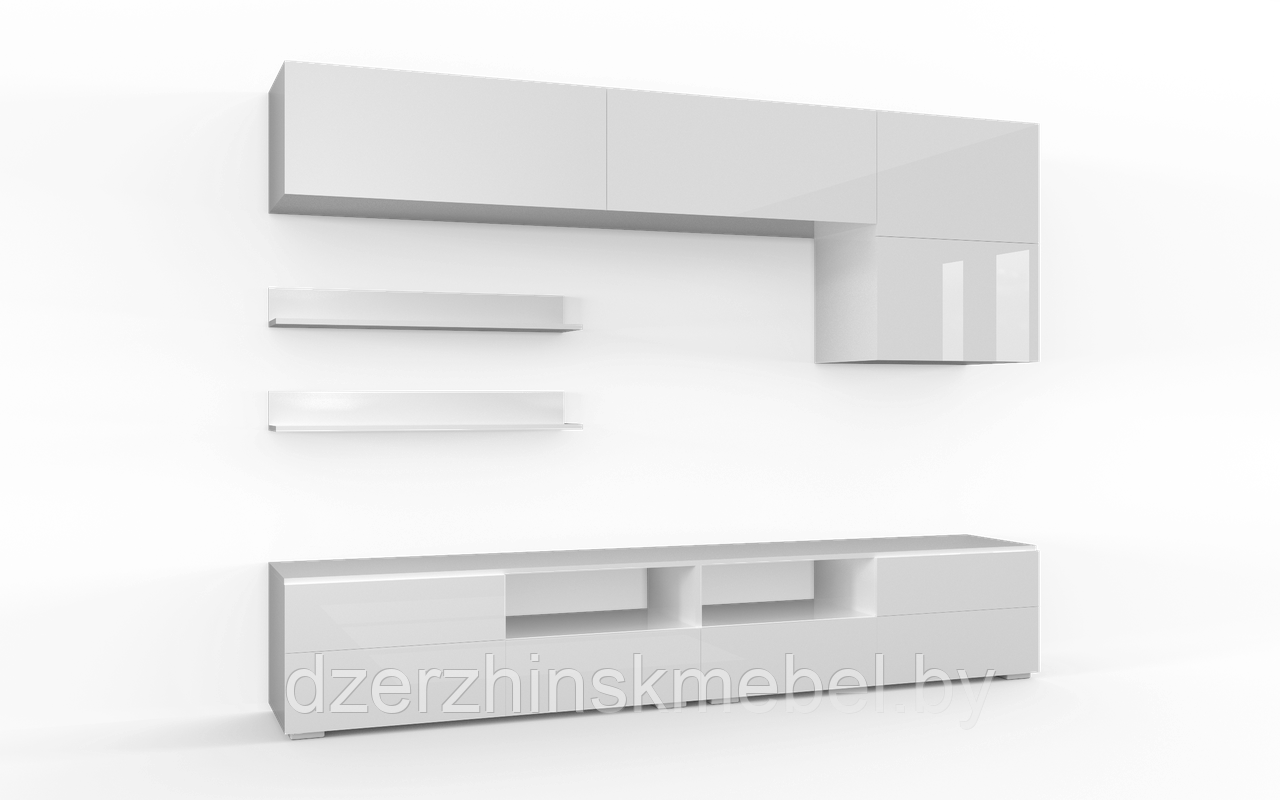 Гостиная Лия-2 белый/белый глянец.ХИТ ПРОДАЖ! Производство Россия Дв - фото 4 - id-p149804313