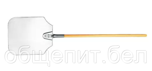 Лопата для пиццы 40,5*35,5 см, деревянная ручка 91 см, алюминий - фото 1 - id-p149813544