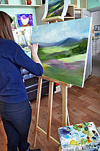 Занятия в школе искусств на каникулах.